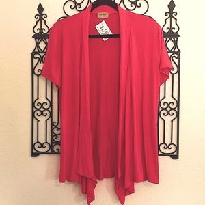 CORAL KIMONO BLOUSE JACKET COVER UP   ‘HER STORY BRAND’ L